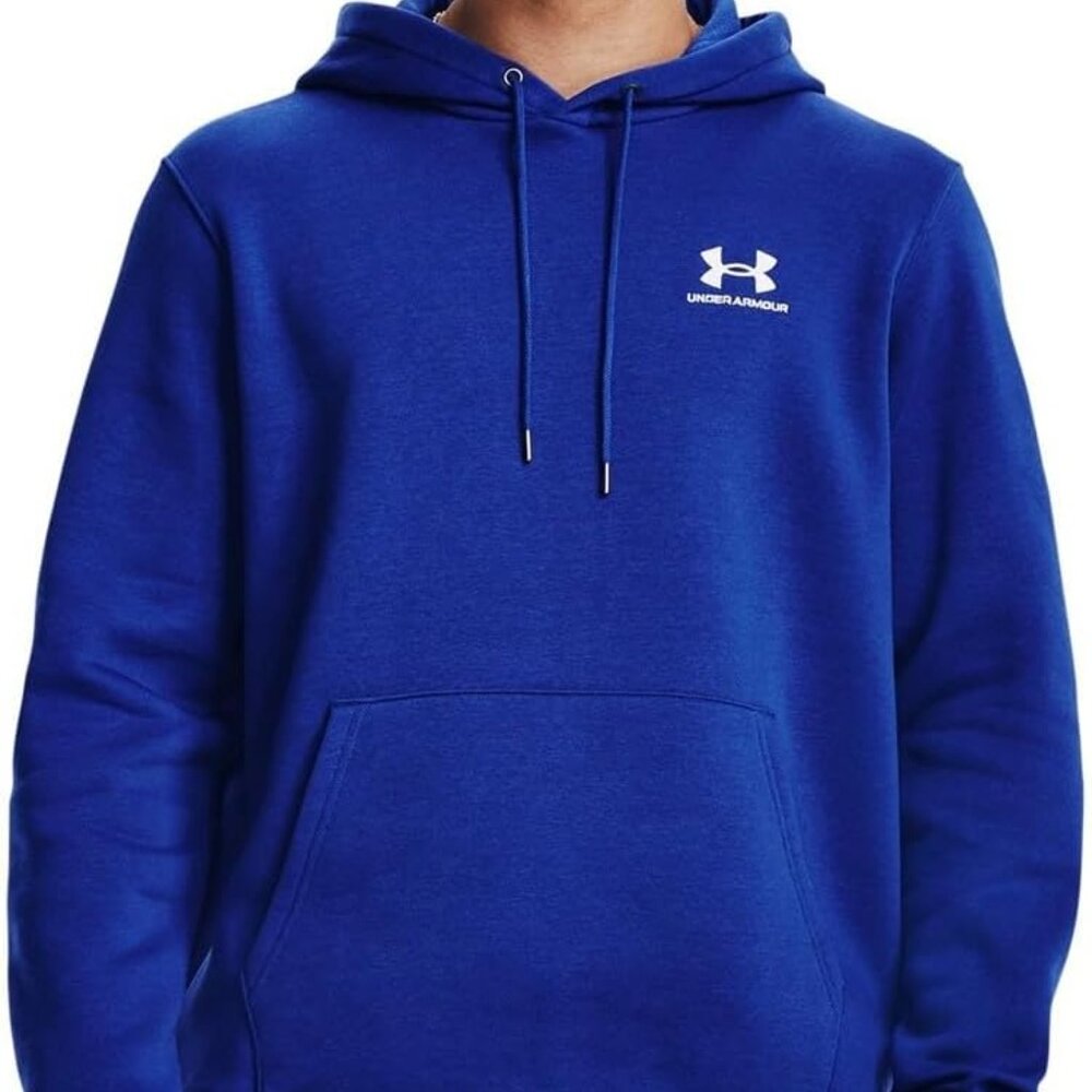 New Under Armour Essential Fleece Hoodie Royal Blue 2XL Men's NWT